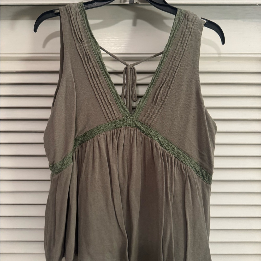 Wishlist Olive Green Tank Top